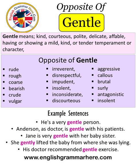 gentler synonym|antonym for gently.